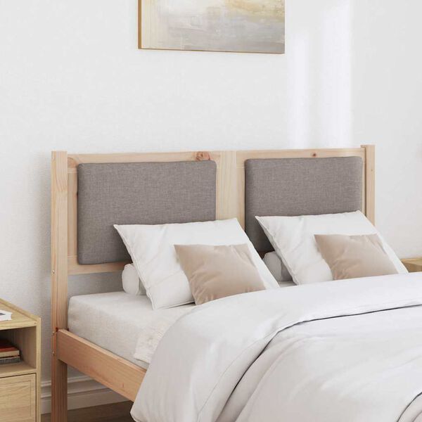 vidaXL Huvudgavel &Ouml;vrigt Brun 120 cm Massiv furu