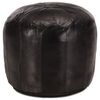 vidaXL Sittpuff svart 40x35 cm &auml;kta getskinn