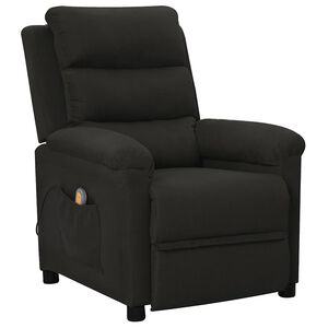 vidaXL Massagef&aring;t&ouml;lj svart tyg