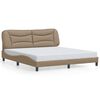 vidaXL Bed Frame without Mattress "Hvar" Cappuccino 180x200 cm Faux Leather