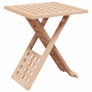 vidaXL Kaffeebord Brun 33 x 33 x 40,5 cm Massivt Valn&ouml;tstr&auml;