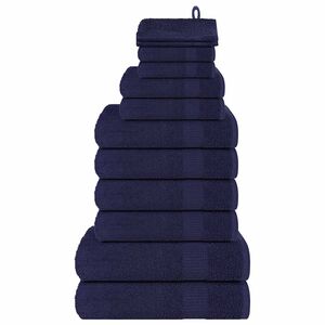 vidaXL 12-delat handduksset FROGN marinbl&aring; 360 gsm