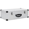 vidaXL CD-v&auml;ska f&ouml;r 80 cd-skivor aluminium ABS silver