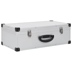 vidaXL CD-v&auml;ska f&ouml;r 80 cd-skivor aluminium ABS silver