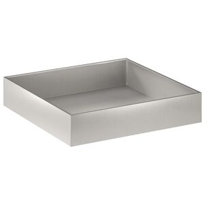 vidaXL Tr&auml;dg&aring;rdsplanterare Silver 80 x 80 x 20 cm Rostfritt st&aring;l