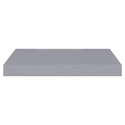vidaXL Svävande vägghyllor 2 st grå 40x23x3,8 cm MDF