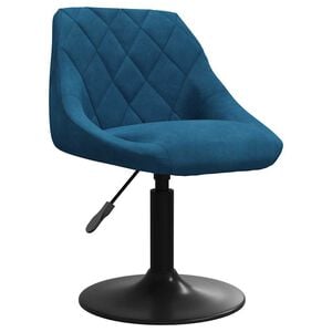 vidaXL Barstol bl&aring; sammet