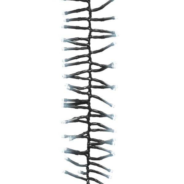 vidaXL Ljusslinga med 2000 LED cluster kallvit 17 m PVC