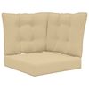 vidaXL Utomhus Soffa Kudde Polyester Beige 50,5 x 50,5 cm