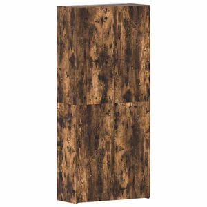 vidaXL Skosk&aring;p 80 x 35.5 x 180 cm Konstruerat tr&auml; Flerf&auml;rgsdesign