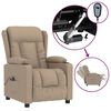 vidaXL Elektrisk reclinerf&aring;t&ouml;lj cappuccino konstl&auml;der