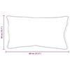 vidaXL Kudde med kudde Vit 61 x 41 x 20 cm Polyester