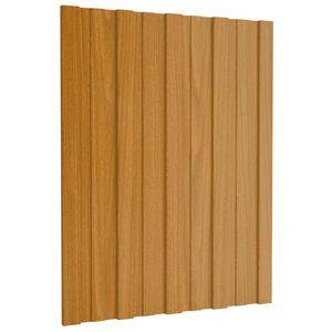 vidaXL Takpanel 12 pcs Naturlig 60 x 45 cm Galvaniserat st&aring;l