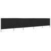 vidaXL Vindskydd 5 paneler tyg 600x120 cm svart
