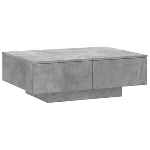 vidaXL Soffbord betonggr&aring; 90x60x31 cm konstruerat tr&auml;