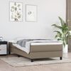 vidaXL Pocketres&aring;rmadrass medium taupe 100x200x20 cm tyg