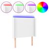 vidaXL S&auml;nggavel LED vit 93x16x118/128 cm konstl&auml;der