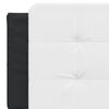 vidaXL Headboard Cushion "Zadar" White and Black 160 cm Faux Leather