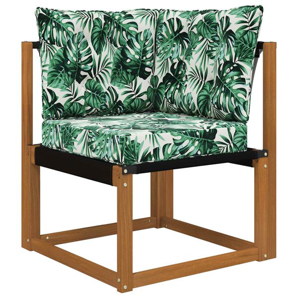 vidaXL Utomhus Soffa Kudde 3 pcs Bladm&ouml;nster Polyester