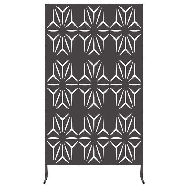 vidaXL Avskärmningsskärm Svart Stål