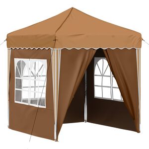 vidaXL Pop-up Partyt&auml;lt Beige 195 x 195 x 245 cm Oxford Tyg