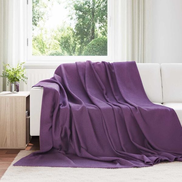 vidaXL Filtar 24 pcs Lila 270 x 240 cm Fleece