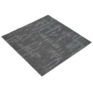 vidaXL Mattan platta Kolgr&aring; 50 x 50 cm 4 st PP och Bitumen