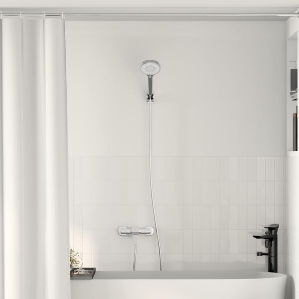 vidaXL Duschhuvud Set Krom G 1 / 2 tum M&auml;ssing