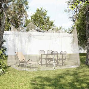 vidaXL Myggn&auml;t f&ouml;r utomhus 220 mesh vit 300x300x250 cm
