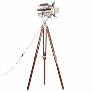 vidaXL Golvlampa massivt mangotr&auml; 180 cm