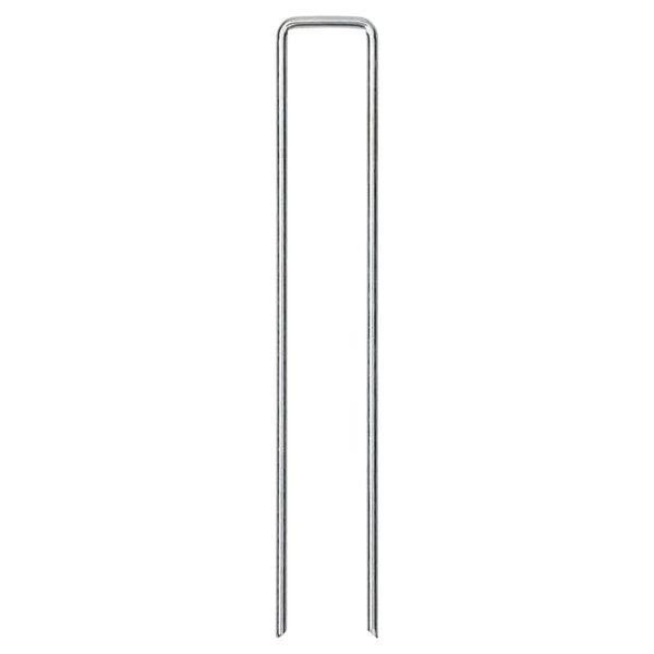 vidaXL Markpinne U-format 25 st 20x4 cm galvaniserat st&aring;l