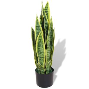 vidaXL Konstv&auml;xt Sv&auml;rmorstunga med kruka 65 cm gr&ouml;n
