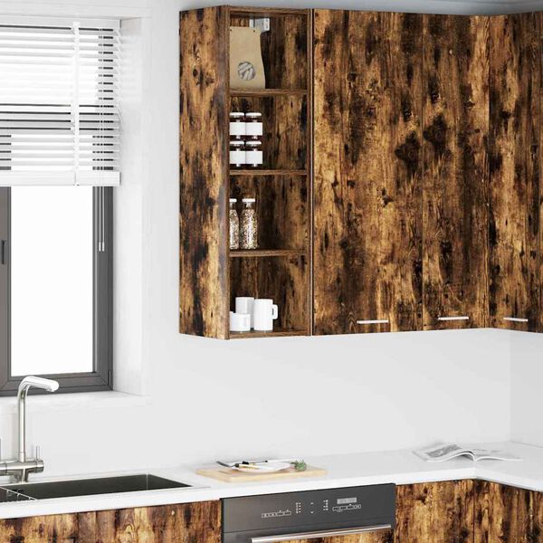 vidaXL H&auml;ngande sk&aring;p R&ouml;kt ek 30 x 29,5 x 100 cm Konstruerat tr&auml;