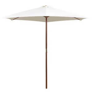 vidaXL Parasoll 270x270 cm tr&auml;st&aring;ng gr&auml;ddvit