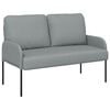 vidaXL Soffor med kudde 110cm Ljusgr&aring; Plywood
