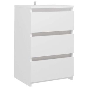 vidaXL S&auml;ngbord vit 40x35x62,5 cm konstruerat tr&auml;