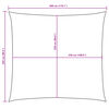 vidaXL Solsegel oxfordtyg rektangul&auml;rt 2,5x3 m m&ouml;rkgr&ouml;n