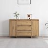 vidaXL Sideboard med l&aring;da Artisan Ek 120 x 41 x 75 cm Konstruerat tr&auml;