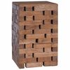 vidaXL Pall Naturf&auml;rg 29 x 29 x 48 cm Massivt &aring;tervunnet tr&auml;