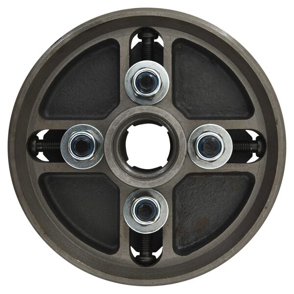 vidaXL 4-backs svarvchuck med M33-koppling stål svart 150x63 mm