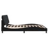 vidaXL Bed Frame without Mattress Black 180x200 cm Velvet
