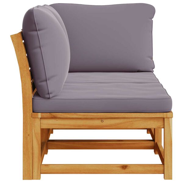 vidaXL Loungegrupp f&ouml;r tr&auml;dg&aring;rden med dynor 2 delar massivt akaciatr&auml;