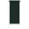 vidaXL Rullgardin utomhus 65 (B) x 140 (H) cm m&ouml;rkgr&ouml;n HDPE