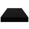 vidaXL Sv&auml;vande v&auml;gghyllor 4 st svart 60x23,5x3,8 cm MDF