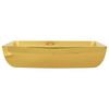 vidaXL Handfat 71x38x13,5 cm keramik guld