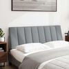 vidaXL Headboard Cushion "Hanko" Light Grey 120 cm Fabric