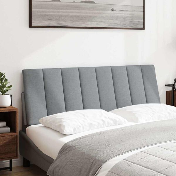vidaXL Headboard Cushion "Hanko" Light Grey 120 cm Fabric
