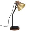 vidaXL Skrivbordslampa 25 W antik m&auml;ssing 18x18x60 cm E27