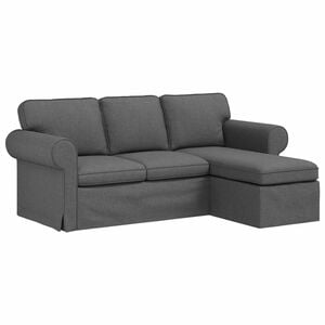 vidaXL Soffa M&ouml;rkgr&aring; 215 x 138 x 80 cm tyg
