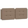 vidaXL Bed with Mattress "Zadar" Cappuccino 140x200 cm Faux Leather